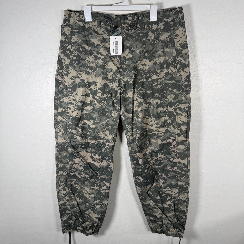 Military Trousers Men Medium Regular Green Camo Gen III Extreme Cold Wet Weather